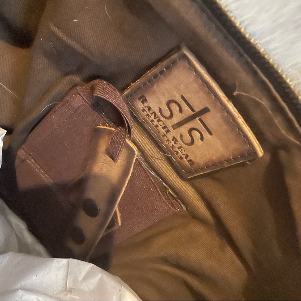 STS Ranchwear Classic Cowhide Tote Ladies Leather Zip Multi-Color - Picture 10 of 13